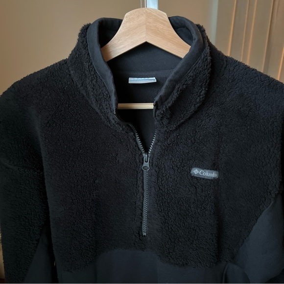 Columbia Men’s Black 1/4 Zip Pullover Size S - Picture 4 of 12